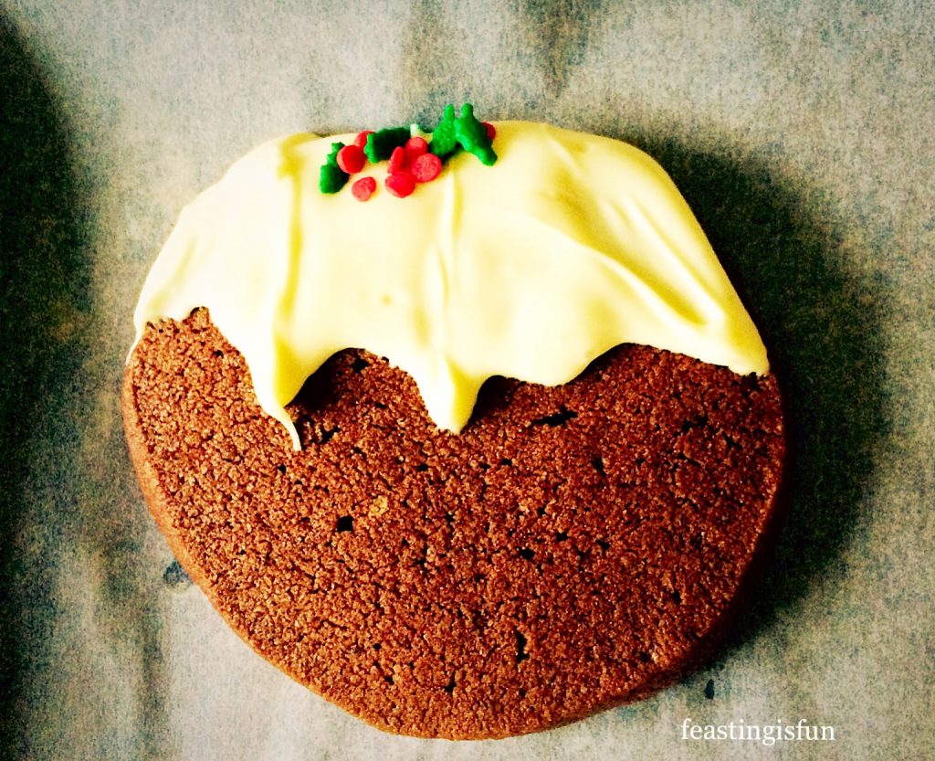 Chocolate Christmas Pudding Cookies Feasting Is Fun