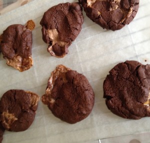 Chocolate Mars Bar Cookies!!!!