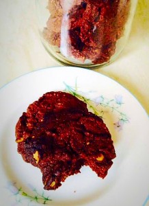 Double Chocolate Brazil Nut Cookies- the perfect way to use up leftover Christmas nuts www.feastingisfun.com