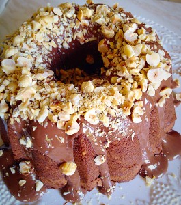 Chocolate Hazelnut Bundt Cake - light and moist.