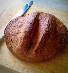 Wholemeal Cob Loaf - a gorgeous crust and delicious taste.