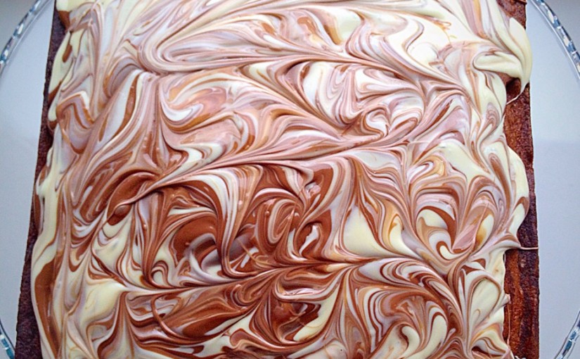 Malted Marbled Chocolate Cake