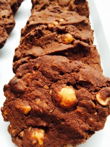 Macadamia Nutty Chocotastic Cookies www.feastingisfun.com
