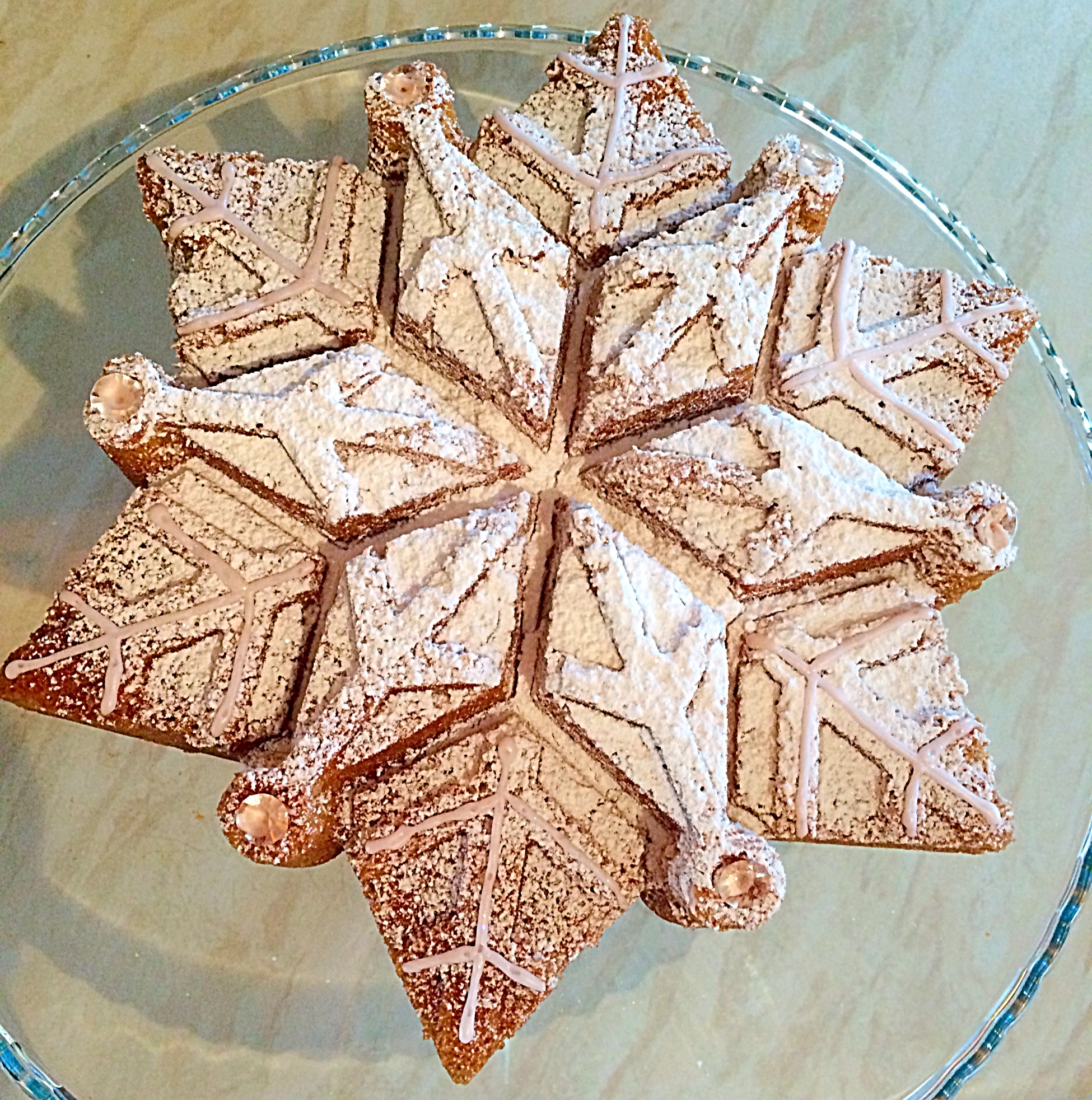 Almond Snowflake Cake