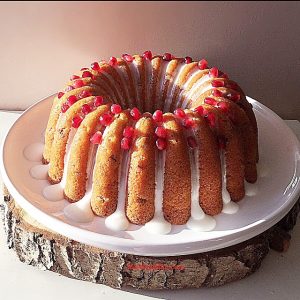 FF Pomegranate Lemon Drizzle Bundt Cake 