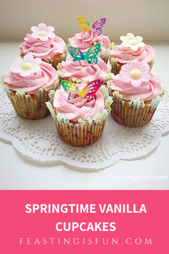 FF Springtime Vanilla Cupcakes 