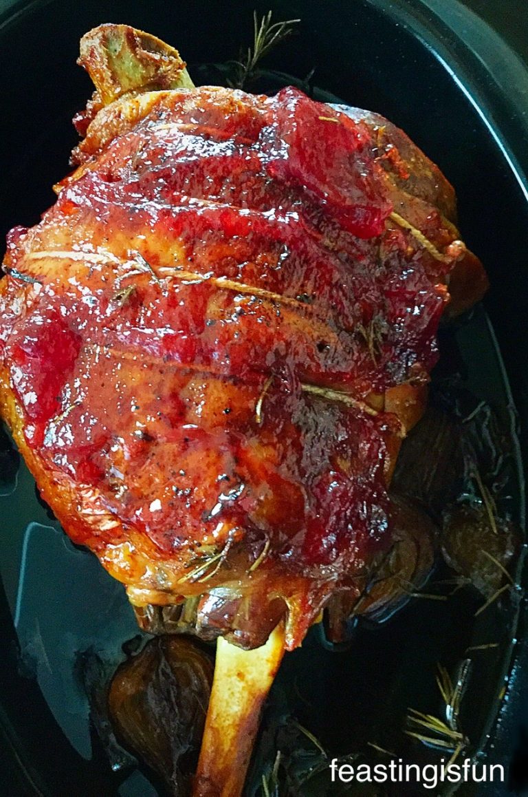 Redcurrant Jelly Glazed Roast Lamb Feasting Is Fun