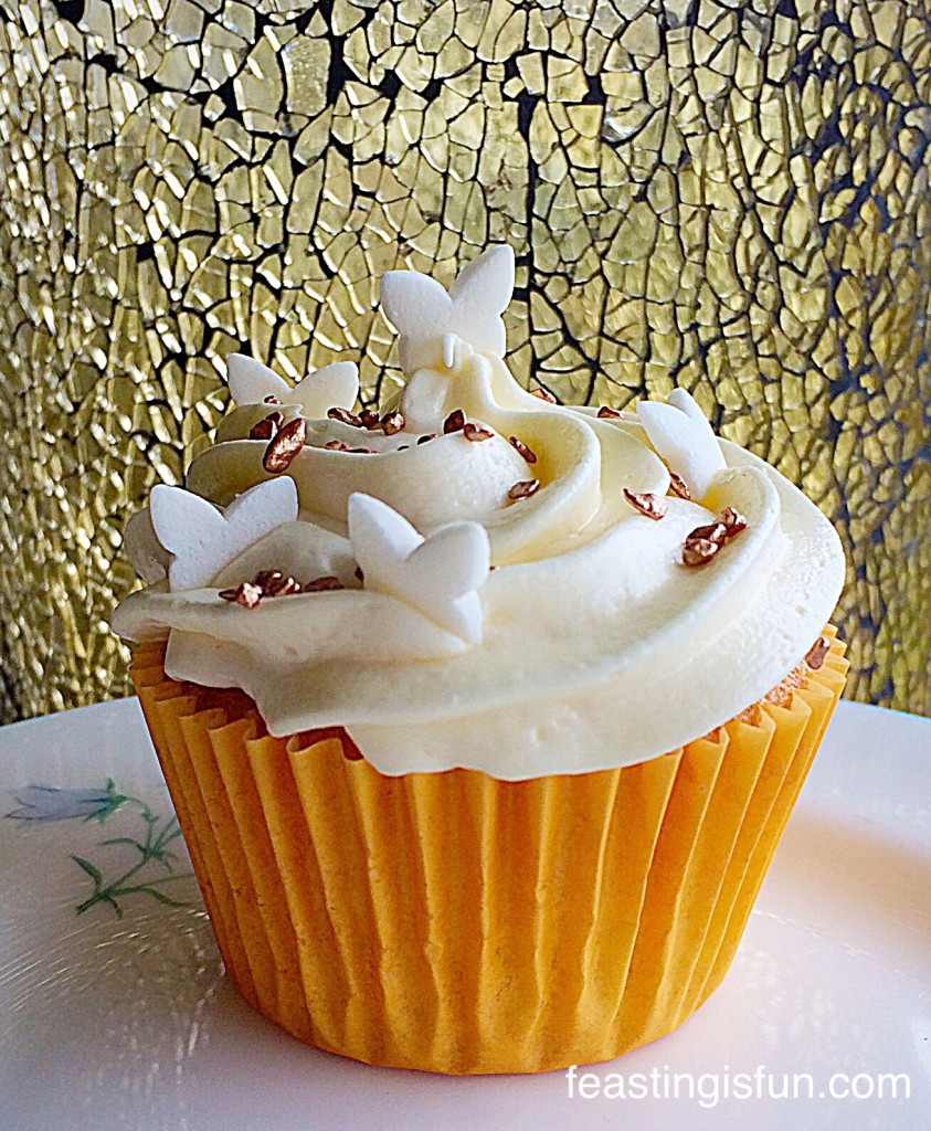 HM Marshmallow Frosted Mango Cupcakes 