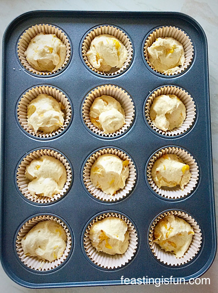 HM Marshmallow Frosted Mango Cupcakes 