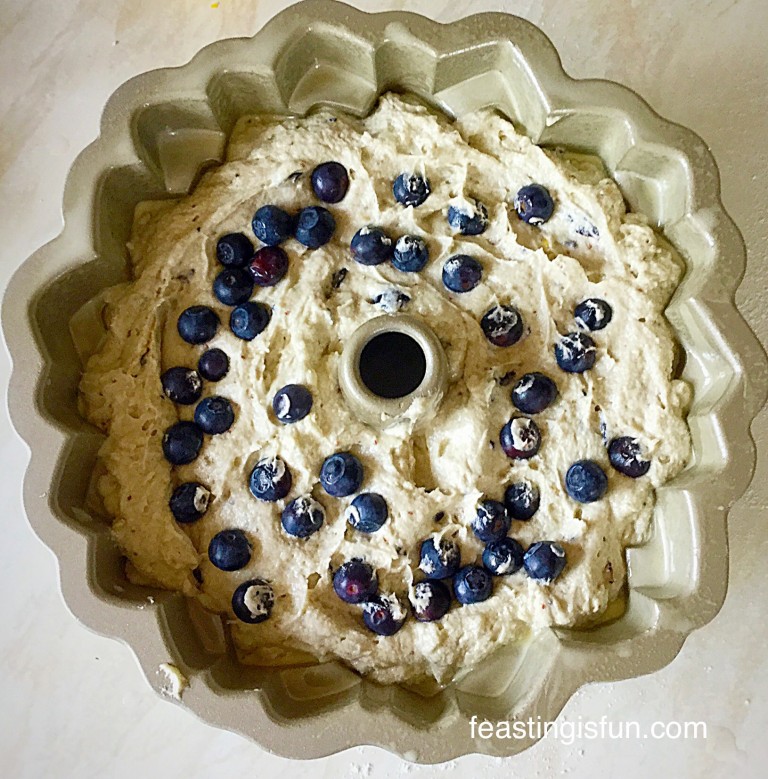 Lemon Blueberry Bundt Cake - Feasting Is Fun