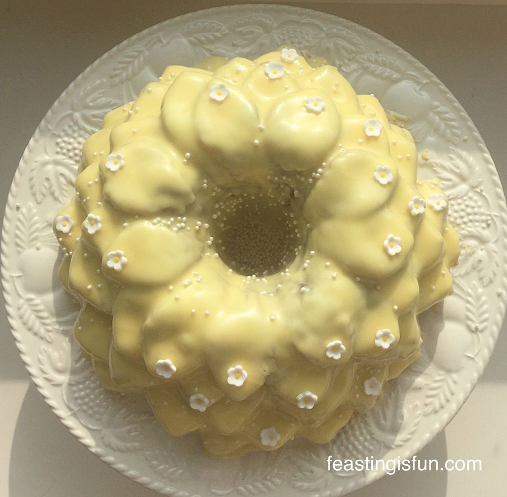 Swirl Lime Drizzle Cake - Feasting Is Fun