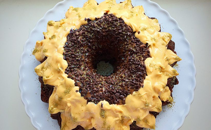 Chocolate Sunflower Cake