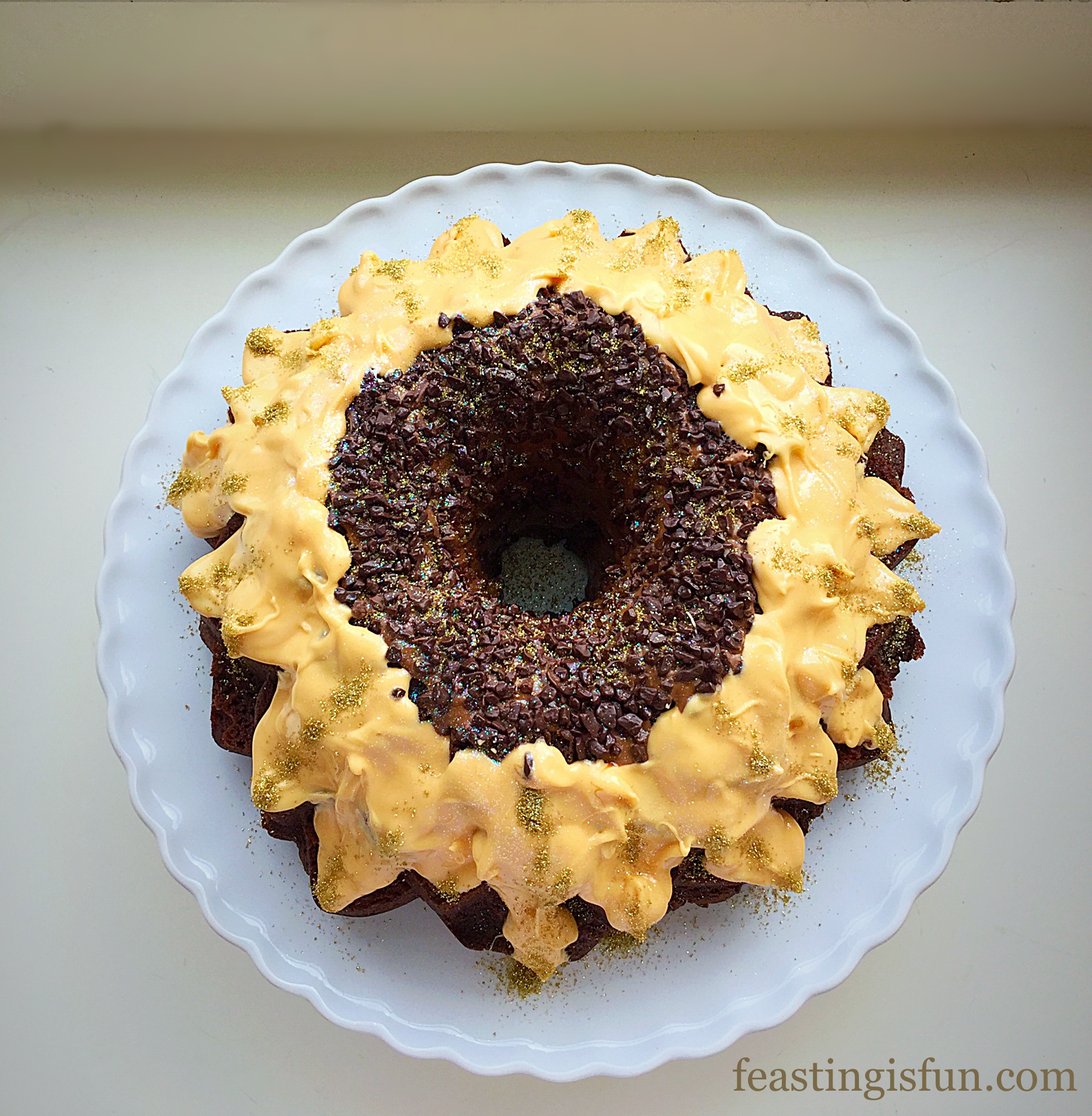 Chocolate Sunflower Cake Feasting Is Fun