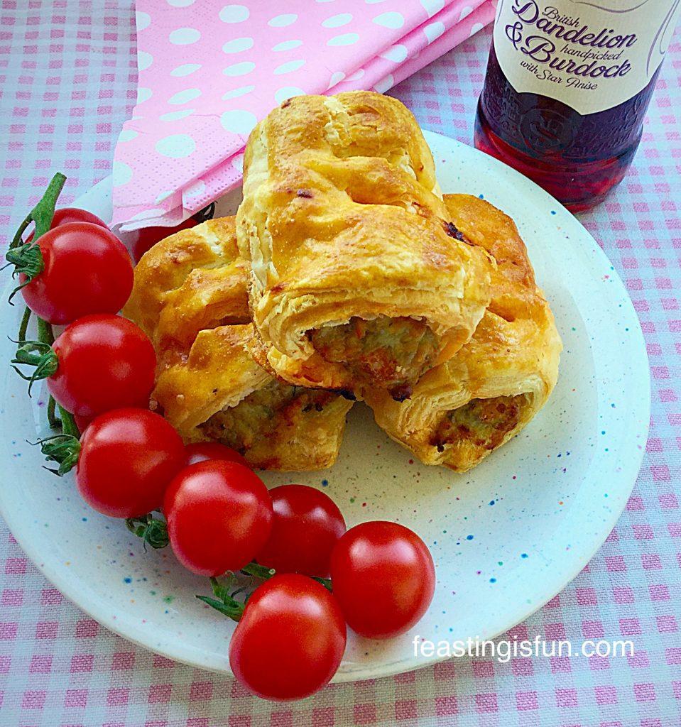 Spicy Sausage Rolls an easy, tasty,mid week meal.