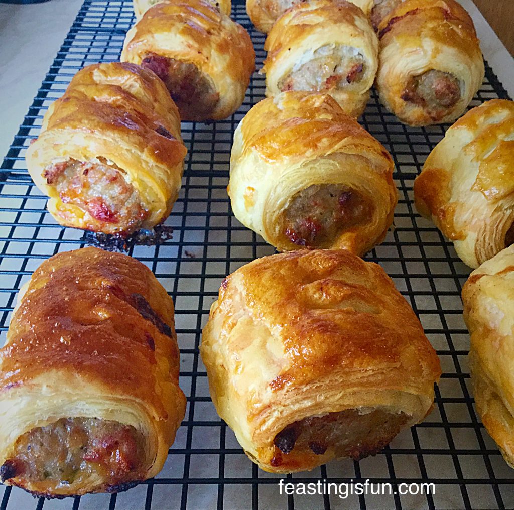 Spicy Sausage Rolls that smell so delicious and inviting.