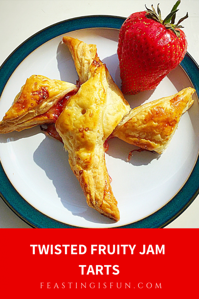 Twisted Fruity Jam Tarts - Feasting Is Fun