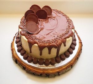 FF Strawberry Chocolate Vanilla Drip Cake