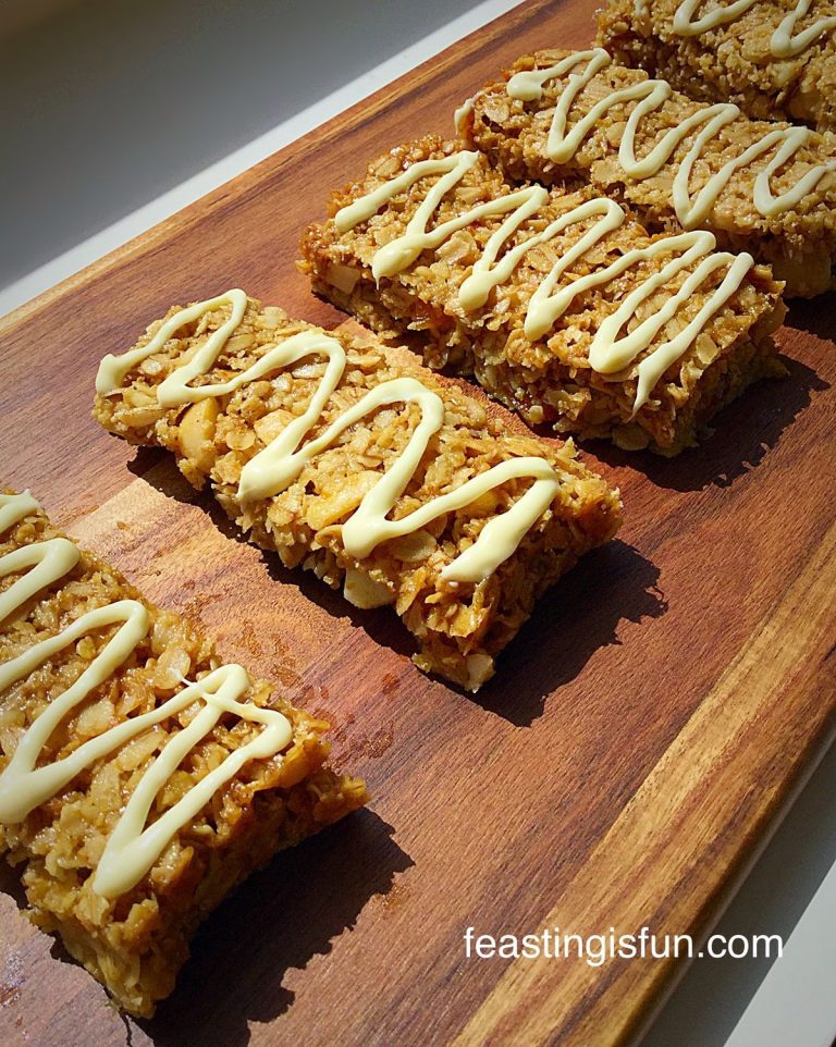 Muesli Flapjack Squares Feasting Is Fun