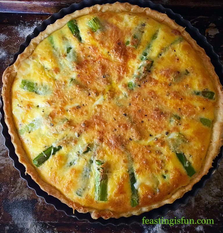 Smoked Bacon Asparagus Quiche Feasting Is Fun