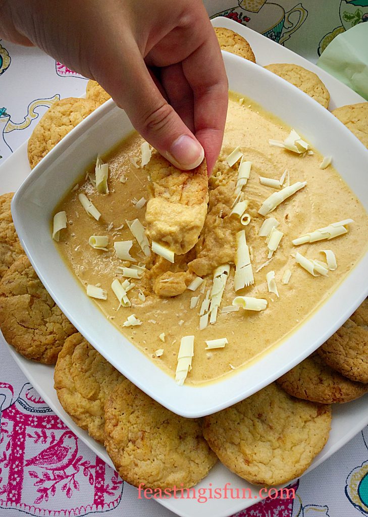 FF Easy Butterscotch Dip With Toffee Cookies