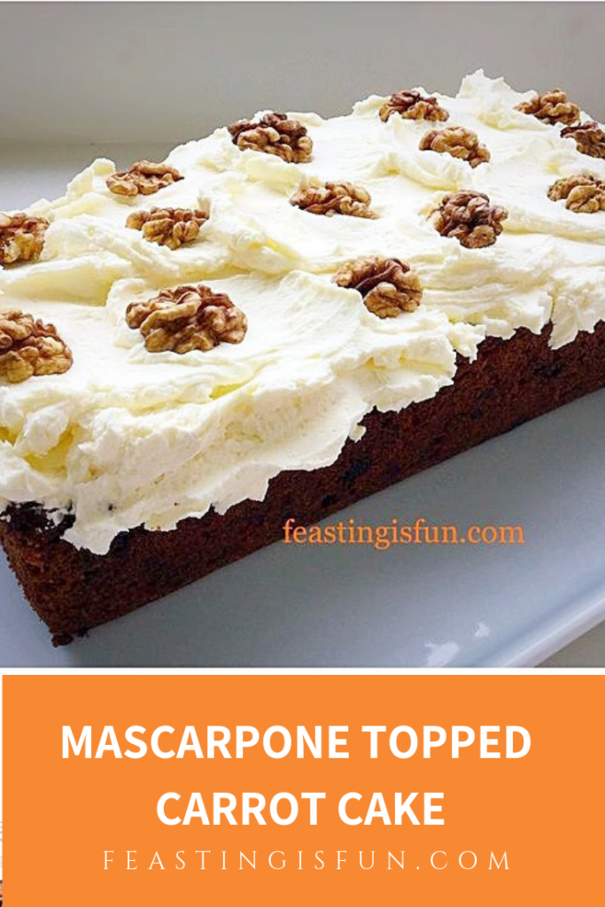 FF Mascarpone Topped Carrot Cake