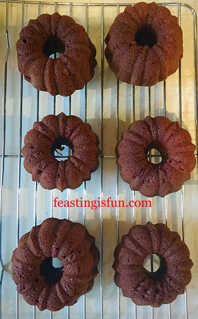 FF Mini Chocolate Fudge Bundt Cakes