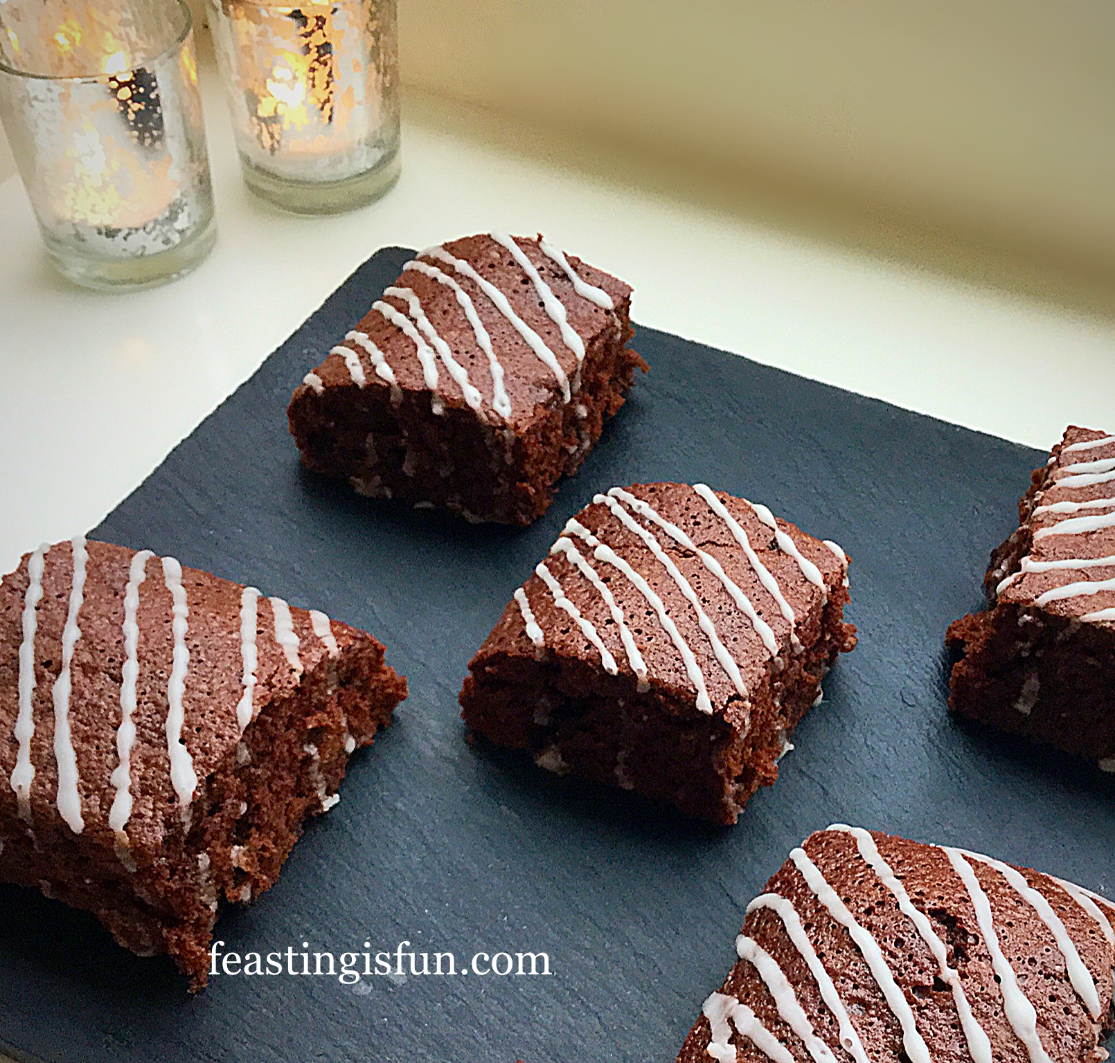 Dark Chocolate Ginger Brownies Feasting Is Fun
