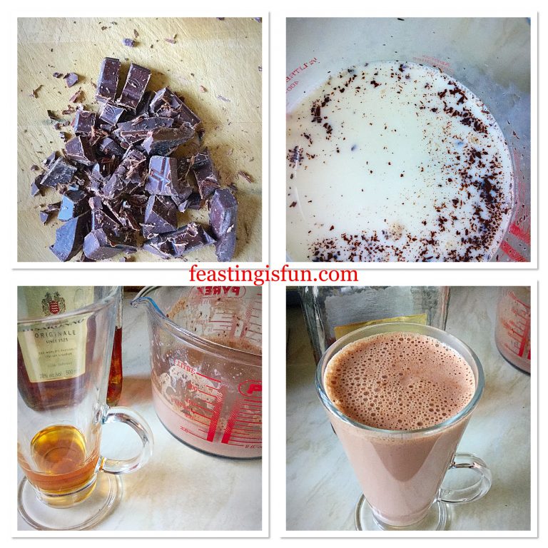 Luxury Amaretto Hot Chocolate Feasting Is Fun