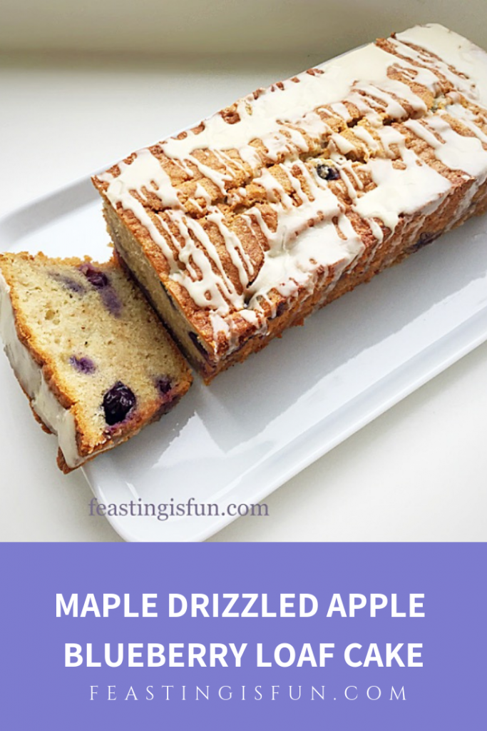 FF Maple Drizzled Apple Blueberry Loaf Cake