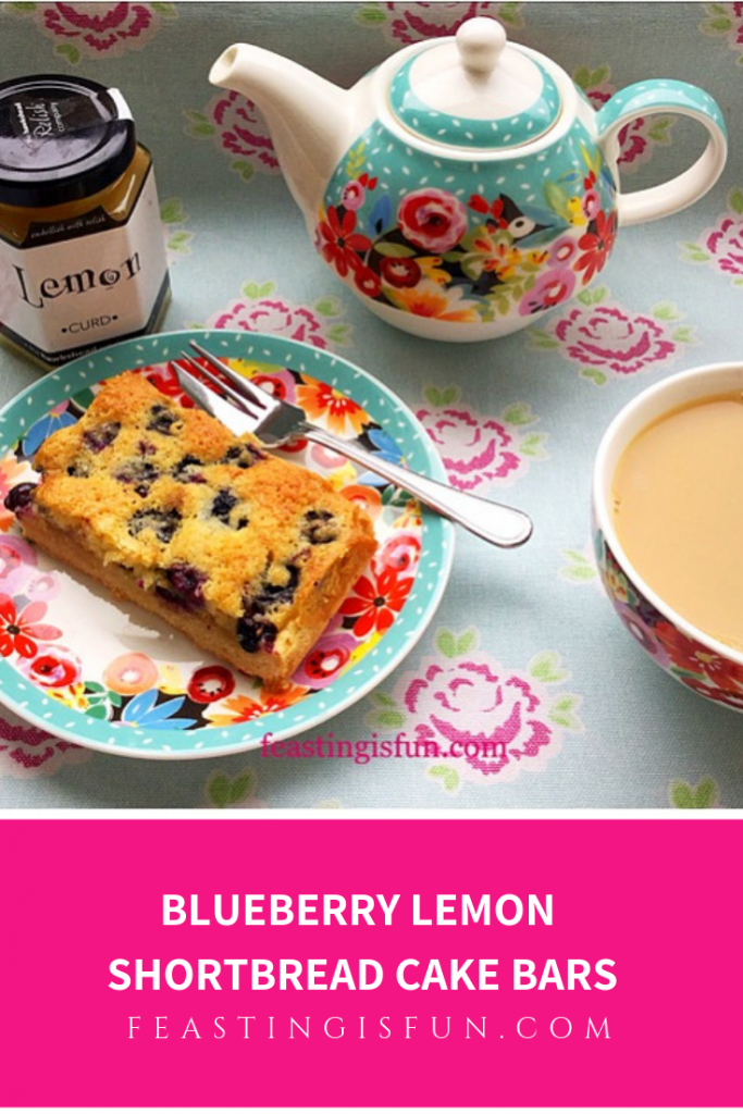 FF Blueberry Lemon Shortbread Cake Bars