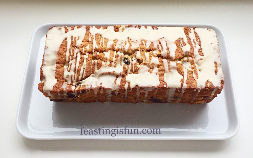 FF Maple Drizzled Apple Blueberry Loaf Cake 