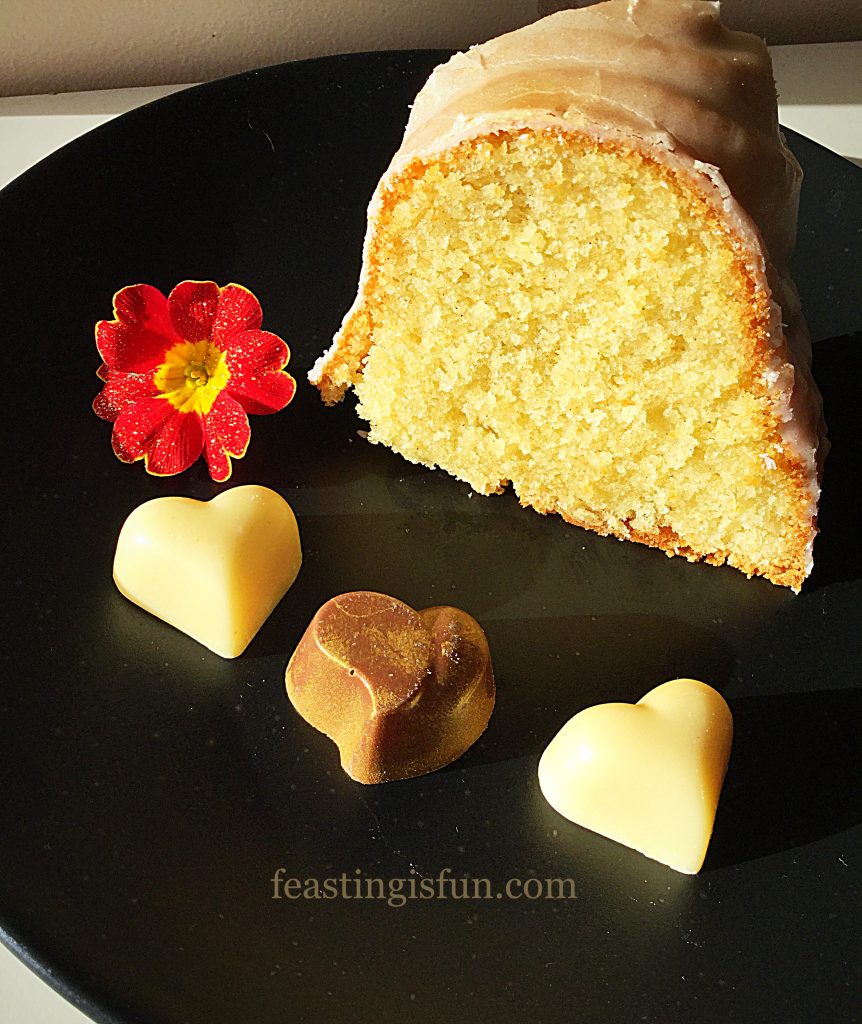 FF Chocolate Heart Topped Rose Bundt Cake 