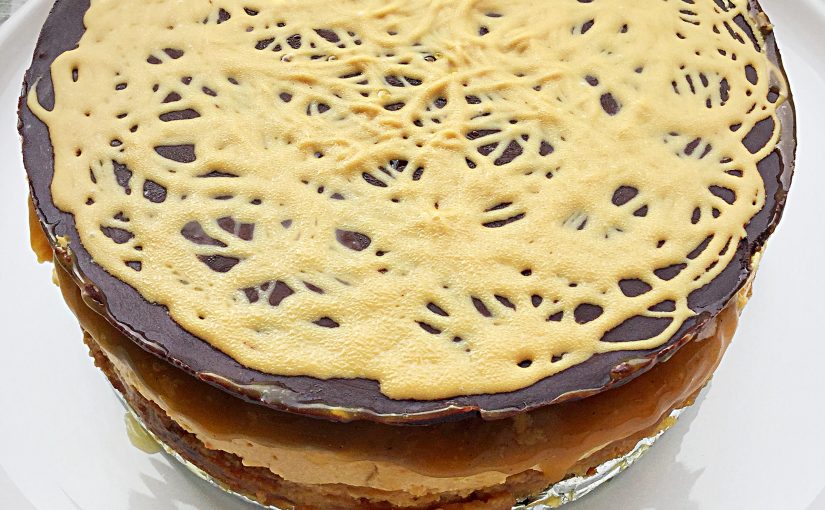 Toffee Cookie Base Chocolate Cheesecake