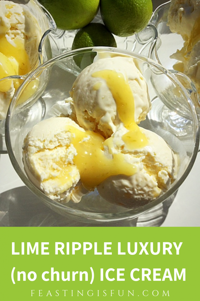 FF Lime Ripple No Churn Ice Cream