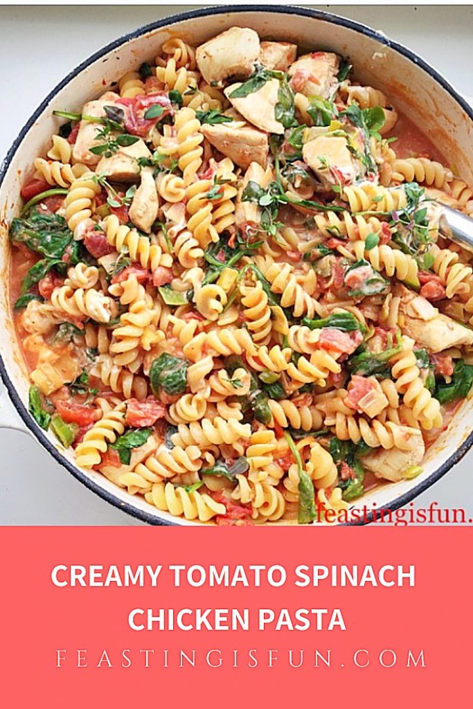 FF Creamy Tomato Spinach Chicken Pasta