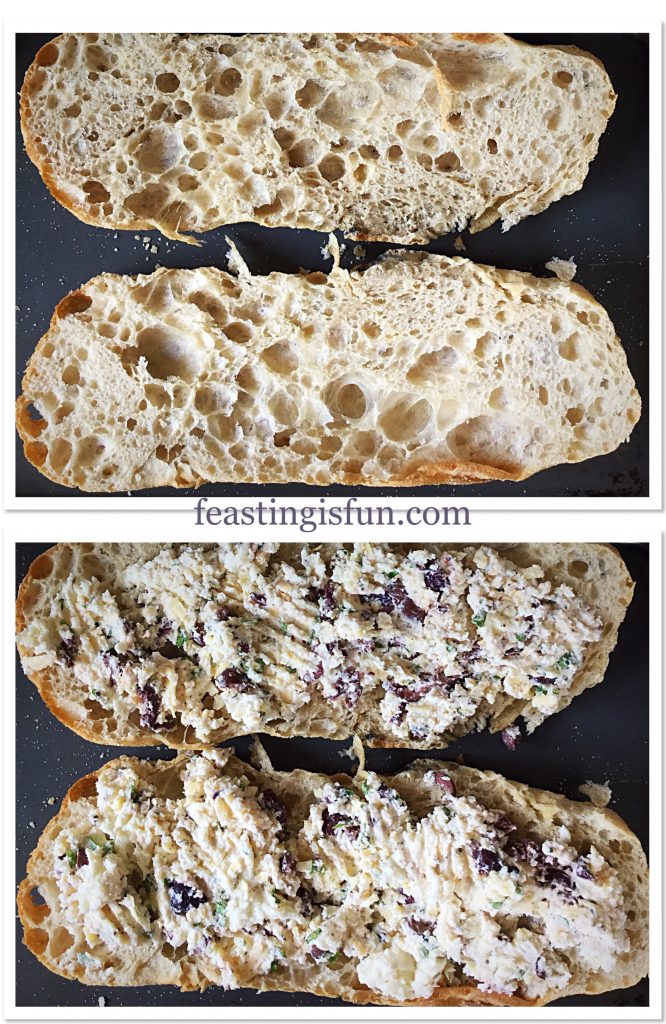 FF Baked Cheese Olive Ciabatta Bread 