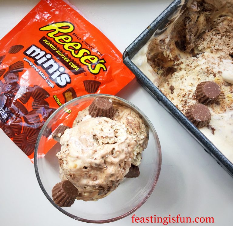 Reeses Peanut Butter Cup Ice Cream Feasting Is Fun