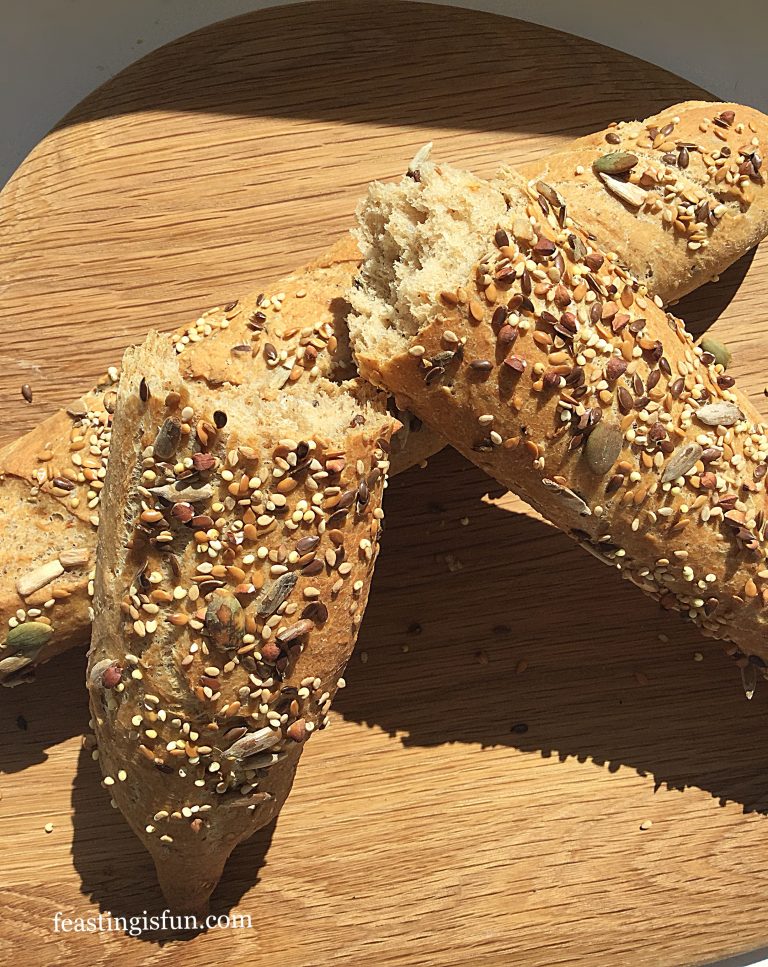 Seeded Multigrain Baguettes Feasting Is Fun