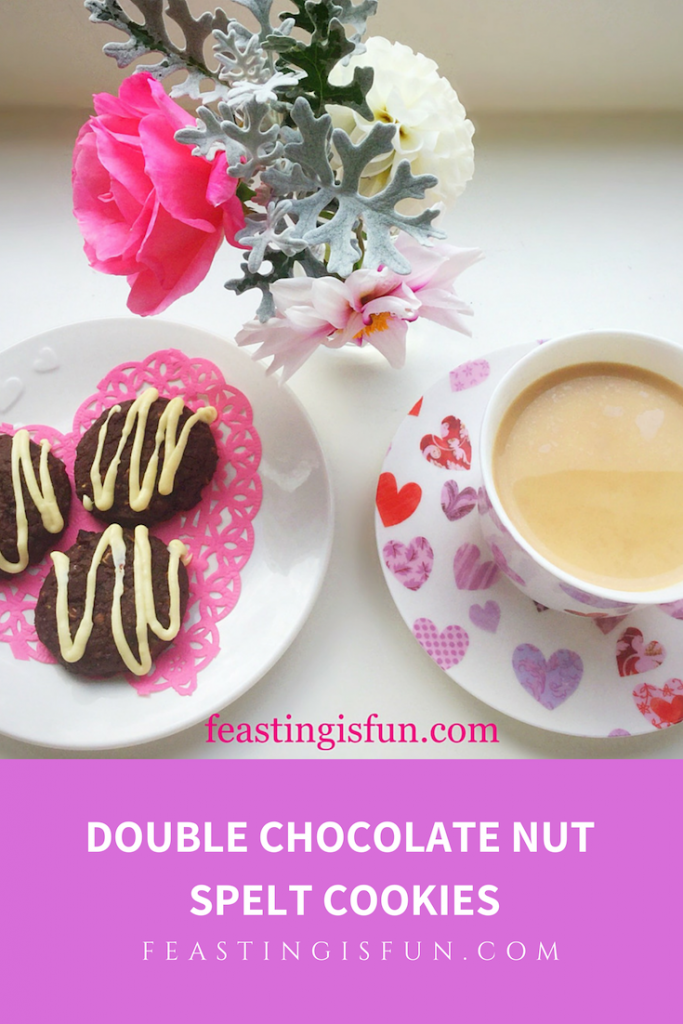 Double Chocolate Nut Spelt Cookies 
