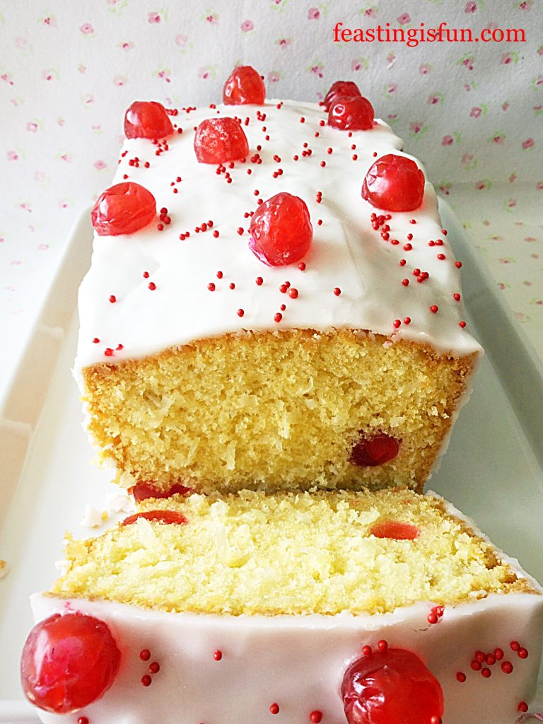 FF Iced Cherry Coconut Loaf Cake 