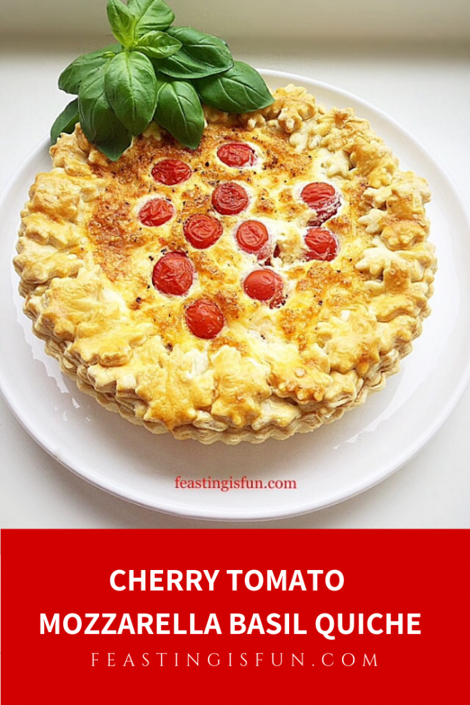 FF Cherry Tomato Mozzarella Basil Quiche 