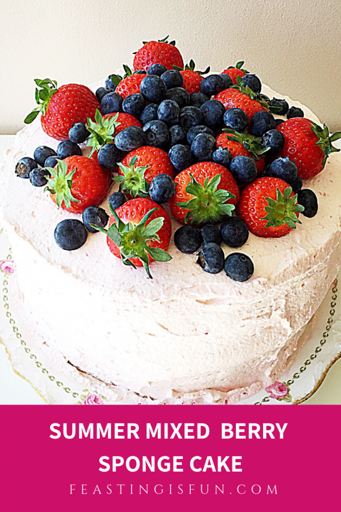 FF Summer Mixed Berry Sponge Cake