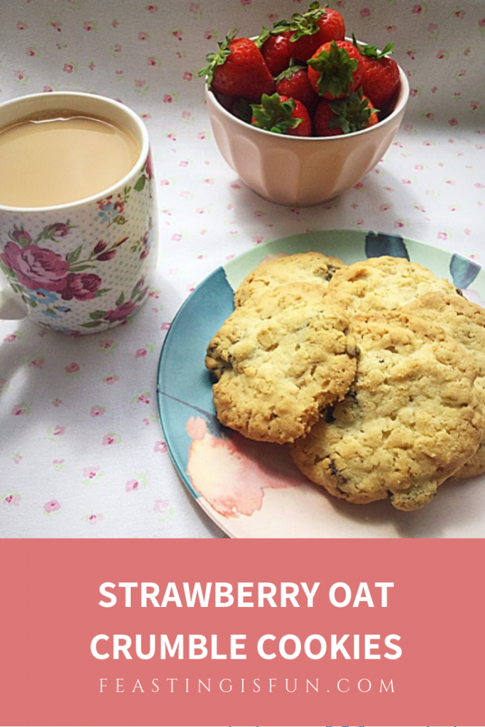 FF Strawberry Oat Crumble Cookies 