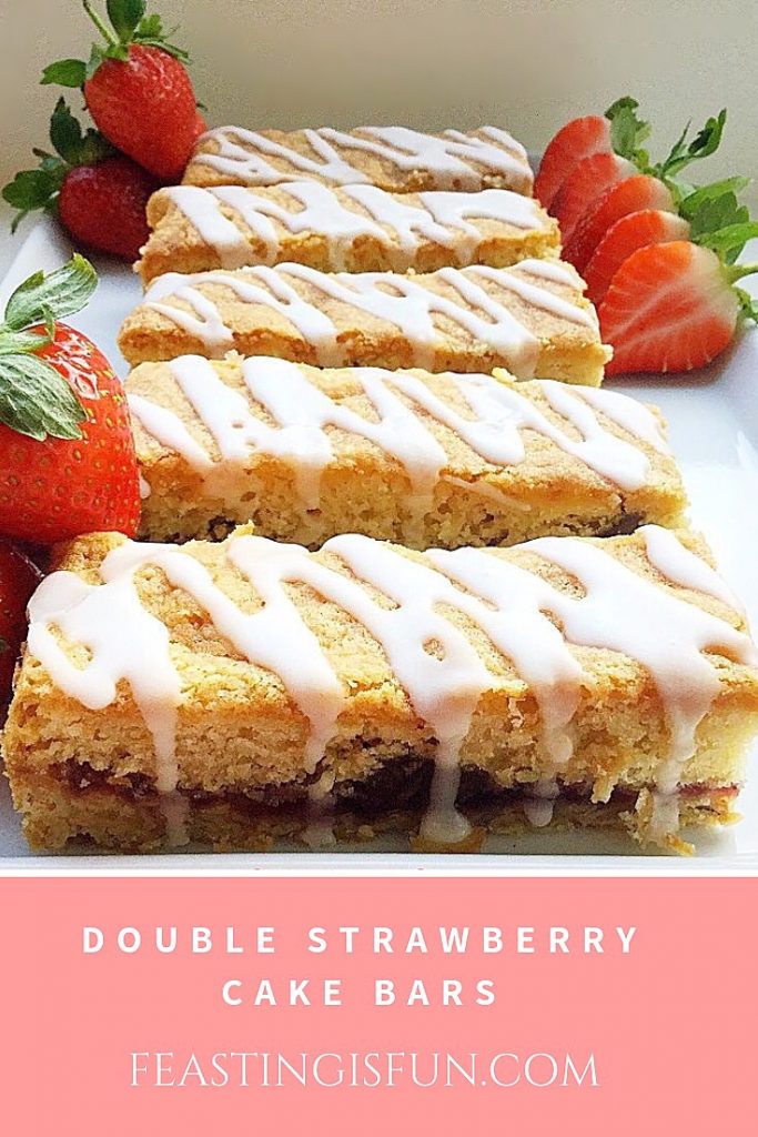 FF Double Strawberry Cake Bars