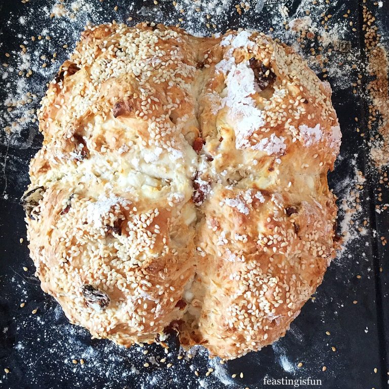 Feta Sun Dried Tomato Soda Bread Feasting Is Fun